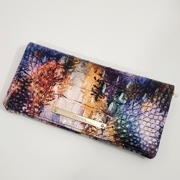 NEW BRAHMIN ADY WALLET WOODLAND MELBOURNE LEATHER. Item #143 - Picture 2 of 6